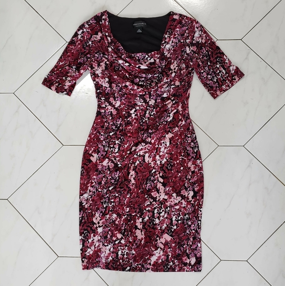 connected apparel Dresses & Skirts - Connected Apparel Pink Floral Dress Size 8 Petite